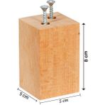 X-Perk Koltuk Masa Sandalye Kanepe Sehpa Ünite Ağaç Ayak Yükseltici Takoz Boy 8 cm En 5x5 cm
