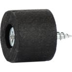 X-Perk Masa Sandalye Mobilya Kanepe Ünite Koltuk Ayak Yükseltici 6'lı Set Boy 15 mm Çap 20 mm Siyah