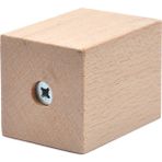 X-Perk Masa Sandalye Mobilya Ünite Kanepe Sehpa Koltuk Ayak Yükseltici Ağaç Takoz 6'lı Set Boyasız Boy 5 cm En 4x4 cm - Açık Kahve