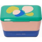 x Poketo Pebbles 2 Katlı Japon Bento Kutusu Özel Seri - Çok Renkli