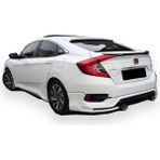 X Power Tuning Honda Civic Fc5 Sedan (2015-2021) Uyumlu Turbo Arka Tampon Eki (Plastik)