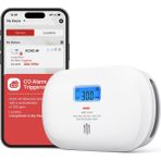 X-Sense Innovations Wi-Fi Özellikli Akıllı Karbon Monoksit Dedektörü XC0C-IR, Uygulama Üzerinden Sessizlik, LCD Dijital Ekranlı Co Alarmı, Değiştirilebilir Pilli Karbon Monoksit Alarmı, 1'li Paket - Karbonmonoksit