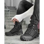X-Step Erkek Bot Termal Yünlü Kaymaz Taban Outdoor Bot - Siyah