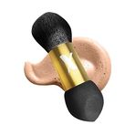 X-TAN Sunless Çift Uçlu Kendinden Bronzlaştırıcı Karışım Fırçası ve Doğal Sünger, İz Bırakmayan Tabaklama için, Çok Amaçlı Tabaklama Fırçası, Fondöten Fırçası Gibi Çalışır - Güneşsiz