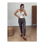 X-Young Beli Lastikli Duble Paça Pantolon KAHVE