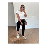X-Young Likralı Beli Lastikli Duble Paça Pantolon SİYAH