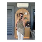 X-Young Pullu Asimetrik Kolsuz Bluz HAKİ