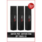 X3 Adet Kontür - Prof. Contour Stick - Çift Taraflı