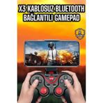 X3 Bluetooth Bağlantılı Kablosuz Gamepad Oyun Kolu Android Uyumlu Kesintisiz Oyun Deneyimi