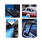X3 Elektrikli Hava Üfleyici & Vakum – 130000 Rpm Süper Güçlü, 3 Kademeli Ayar, Kablosuz, Şarjlı Turbo Toz Üfleyici ve Toz Çekici, Bilgisayar, Klavye, Ev, Araç, Dış Mekan Kullanımı, Çantalı
