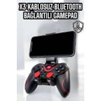 X3 Gamepad Oyun Kolu Bluetooth Bağlantılı Gamestick Android Uyumlu - Belirtilmemiş