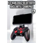 X3 Gamepad Oyun Kolu Bluetooth Bağlantılı Gamestick Android Uyumlu Midastech - Çok Renkli