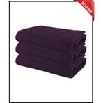 Xamantha 3 Adet Büyük Boy Mikrofiber 50 x 90 cm , Fitness Havlusu , Spor Havlusu , Kuaför Havlusu - Mor