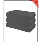 Xamantha 3 Adet Büyük Boy Pamuklu 50 x 90 cm , Fitness Havlusu , Spor Havlusu , Kuaför Havlusu - Gri
