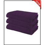 Xamantha 3 Adet Büyük Boy Pamuklu 50 x 90 cm , Fitness Havlusu , Spor Havlusu , Kuaför Havlusu - Mor