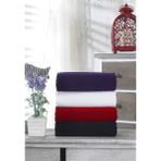 Xamantha 4'lü Paket Boya Tutmayan Mikrofiber El Yüz Spor Kuaför Berber Havlusu 50 x 90 cm Karma Renkler - Renkli