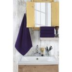 Xamantha 4'lü Paket Boya Tutmayan Mikrofiber El Yüz Spor Kuaför Berber Havlusu 50 x 90 cm Mürdüm