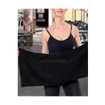 Xamantha Siyah Spor Fitness Havlusu 30X85 cm %100 Pamuk