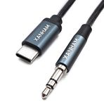 XANHAM USB Tip C - 3,5 mm Aux Jak Adaptör Kablosu USB C - 3,5 mm Kulaklık Stereo Erkekten Erkek Kablosuna iPhone 15 Plus/15 Pro Max, Galaxy S24 S23 S22 S21 Ultra, Pixel, iPad (6,6 Feet) ile Uyumlu