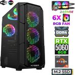 Xaser Astra X10 Ryzen 5 5600X 32Gb Ram 1Tb M.2 Nvme Ssd 8Gb Rtx5060 Sıvı Soğutmalı Oyuncu Tavsiye Sistem