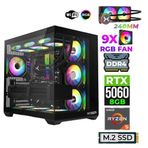 Xaser Astra X190 Ryzen 5 5600X 16Gb Ram 512Gb M.2 Nvme Ssd 8Gb Rtx5060 Sıvı Soğutmalı Oyuncu Tavsiye Sistem