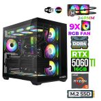Xaser Astra X250 Ryzen 5 5600X 32Gb Ram 1Tb M.2 Nvme Ssd 16Gb Rtx5060 Ti Sıvı Soğutmalı Oyuncu Tavsiye Sistem