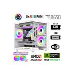 XASER Cube X230 Ryzen 7 7800X3D 32GB DDR5 Ram 1TB M.2 NVMe SSD 16GB RTX5060 Ti Sıvı Soğutmalı Masaüs