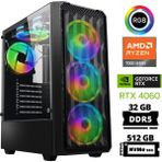 Xaser Delux X41 Ryzen 5 7500F 32GB Ddr5 Ram 512GB M.2 Nvme SSD 8gb RTX4060 Oyuncu Tavsiye Sistem