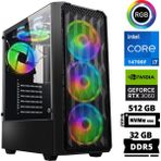 Xaser Delux X89 I7 14700F 32GB Ddr5 Ram 512GB M.2 Nvme SSD 12GB RTX3060 Masaüstü Oyuncu Bilgisayarı