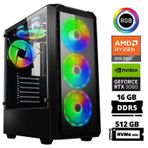 Xaser Delux X9 Ryzen 5 8400F 16GB Ddr5 Ram 512GB M.2 Nvme SSD 12GB RTX3060 Masaüstü Oyuncu Bilgisayarı