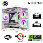 Xaser Eco X190 Ryzen 5 8400F 32Gb Ddr5 Ram 1Tb M.2 Nvme Ssd 16Gb Rtx5060ti Oyuncu Masaüstü Bilgisayarı