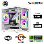 Xaser Eco X200 Ryzen 5 7500F 32Gb Ddr5 Ram 1Tb M.2 Nvme Ssd 16Gb Rtx5060ti Oyuncu Masaüstü Bilgisayarı