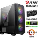 Xaser Force X9 Ryzen 5 7500F 32GB Ddr5 Ram 1tb M.2 Nvme SSD 16GB RTX5060 Ti Masaüstü Oyuncu Hazır Msı Sistem - Siyah - Yok