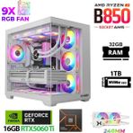Xaser Lexus X690 White Ryzen 7 7800X3D 32GB Ram 1tb M.2 Nvme SSD 16GB RTX5060 Ti Sıvı Soğutmalı Oyuncu Bilgisayarı - Beyaz - Yok