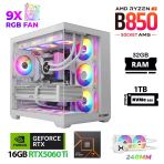 Xaser Lexus X690 White Ryzen 7 7800X3d 32Gb Ram 1Tb M.2 Nvme Ssd 16Gb Rtx5060 Ti Sıvı Soğutmalı Oyuncu Bilgisayarı