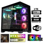 Xaser Lexus X70 Ryzen 7 7700 32Gb Ddr5 Ram 2Tb M.2 Nvme Ssd 12Gb Rtx5070 Sıvı Soğutmalı Oyuncu Tavsiye Sistem