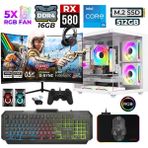 Xaser River X80 I5 10400F 16GB Ram 512GB M.2 Nvme SSD 8gb RX580 23.8" 200Hz Oyuncu Tavsiye Sistem - Beyaz - Var