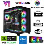 Xaser Sword X170 I5 14400F 32GB Ram 1tb M.2 Nvme SSD 8gb RTX5060 Sıvı Soğutmalı Oyuncu Tavsiye Sistem