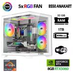 Xaser Sword X60 Mini Ryzen 7 5700X 32Gb Ram 1Tb M.2 Nvme Ssd 8Gb Rtx5060 Oyuncu Tavsiye Sistem