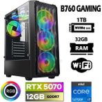 Xaser Thunder X140 I7 14700F 32GB Ddr5 Ram 1tb M.2 Nvme SSD 12GB RTX5070 Oyuncu Tavsiye Sistem