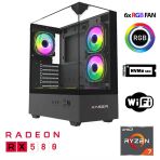 Xaser Xsr1112 Ryzen 7 5700X 32Gb Ram 1Tb M.2 Nvme Ssd 8Gb Rx580 Oyun Hazır Sistem