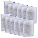 xbbwmrs Tetra Whisper Bio-Bag Balık Filtresi 10i 20i 40i IQ20 30 45 60 ve PF20 30 45 60 ve PF20 30 40 60 için Akvaryum Filtreleri 12 Sayım, Büyük Yedek Akvaryum Filtresi Kartuşları