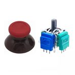 Xbox One Manyetik Analog Motor 1+1 Set Bordo Topuz Hall Sensör Joystick Yedek Parça
