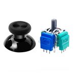 Xbox One Manyetik Analog Motor 1+1 Set Siyah Topuz Hall Sensör Joystick Yedek Parça