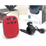 Xbyc 2727 Bluetooth Bağlantılı Hoparlör Su Geçirmez Şarjlı Bisiklet Motosiklet Hoparlörü Kırmızı