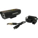 Xbyc 6127 800 Lumen Bisiklet Ön Lamba Far Aydınlatma USB - Siyah