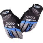 XBYC Mtb Mevsimlik Tam Parmak Bisiklet Eldiveni Mavi Outdoor Eldiven