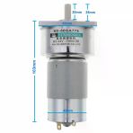 Xd-60Ga775 Dc Motor 24V 30Rpm 35W 40Kg.cm Yüksek Tork Kuvvet Metal Dişli Redüktörlü Robot Cnc Makine Otomasyon Tekne Araba Elektrikli Bisiklet