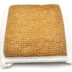 Xdeonss Doğal Jüt İp Eldiven Tipi Kare Banyo Lifi Hamam Vücud Kesesi 16x20 cm.