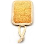 xdeonss Doğal Kabak Lifi Banyo Hamam Vücut Kesesi İpli 11 x 16 cm Krem Renkli Sert Yapı